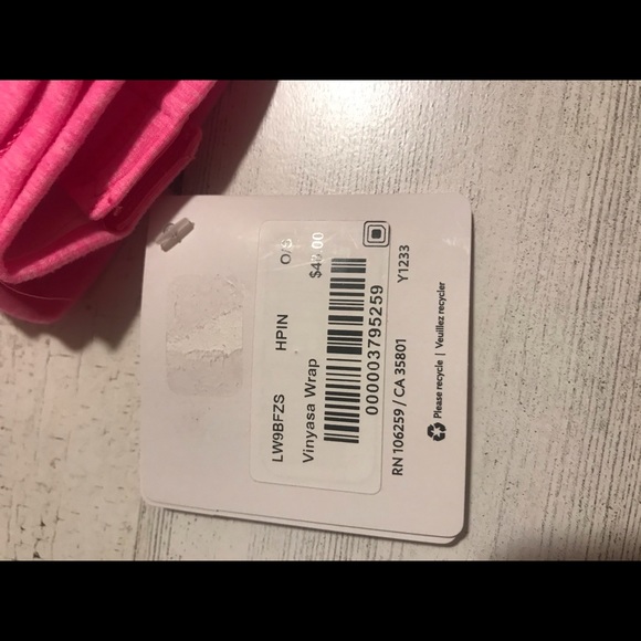 FINAL SALE!!! LULULEMON VINYASA WRAP HPIN HOT HEATHERED PINK INFINITY WRAP SCARF - Picture 7 of 7